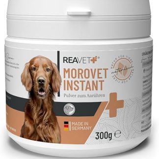 ReaVET MoroVET Instant for Dogs 300 g Probiotic Powder - Secondary for Diarrhoea, Natural Intestinal Regulation Intestinal Flora I Morosh Carrot Soup Dog without Cooking, Gentle Food
