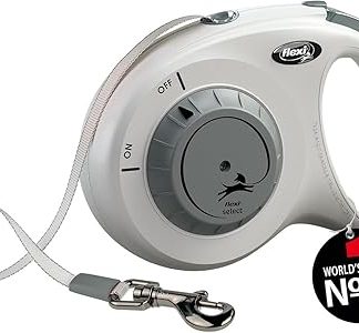 flexi® Select Belt 7 m Light Grey 0-7 m Adjustable Lead for Dogs up to 25 kg