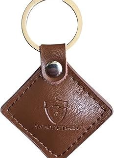 YARONGTECH 13.56MHZ HF RFID Classic 1K Leather Key Tag For Door entry Access control (pack of 2)