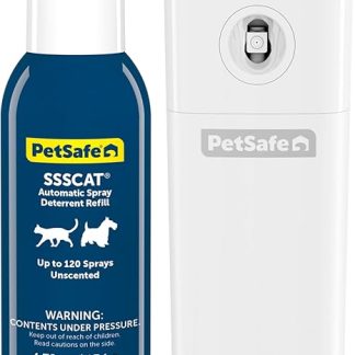 SSSCAT automatisches Fernhaltespray für Haustiere, hält Katzen und Hunde von Oberflächen, Pflanzen und potenziellen Gefahren fern, kein Möbelkratzen mehr, sicher, geruchlos und fleckenfrei