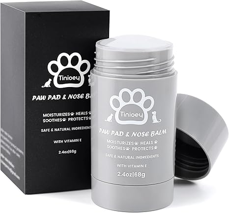 Tinioey Paw Balm Dog (68 g Stick) - Heals, Repairs and Restores Dry, Cracked & Damaged Paws, Paw Care Paw Protection Dog, Dog Paw Balm, Dog Accessories, Dog Gifts