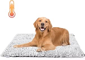 Nobleza Self-Heating Blanket for Dogs and Cats, Heat Blanket Cat Without Electricity Winter, Heat Mat Dog, Fluffy, Washable, Thermal Blanket for Dogs Outdoor, Noiseless, Non-Slip, 115 x 70 cm