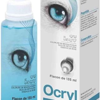 TVM Ocryl Eye Drops | 135ml | Eye Hygiene Product for Dogs, Cats, Horses and Exotics | Can be Helpful in Removing Deposits, Secretions, Dust and Foreign Bodies