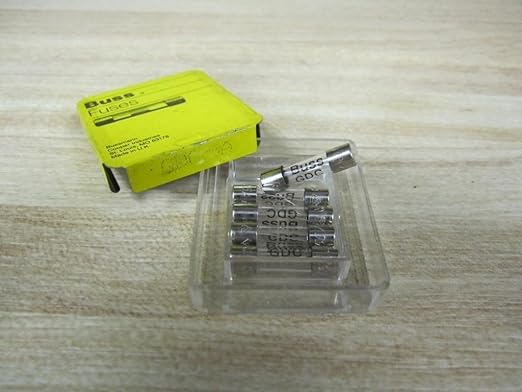 BUSSMAN BP/gdc-5A 5 Amp 5 x 20mm Glass Tube Time Delay Fuse 2 Count