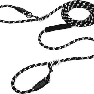 Dog Lead 3 m Dog Lead and Double Lead, Lightweight for Small to Large Dogs