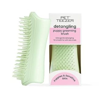 Tangle Teezer | Pet Teezer | Puppy Grooming Brush | Dry Brush or Dog Bath Brush | Mint