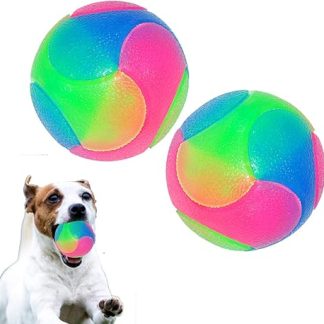 FineInno 2 x Large Luminous Dog Ball for Dogs