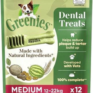 Greenies Dental Treats Original Dental Care Snacks Dog Treats for Daily Teeth Cleaning, Medium