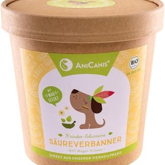 AniCanis Organic Herbal Mix Acid Banners for Dogs - Herbs from Veterinary Practitioners - Gastric Herbs, Hyperacidity, Heartburn, Grass Eating - 100 g