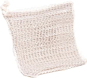 La Maison du Savon de Marseille 100% Sisal Natural and Biodegradable Soap Bag for Bathing and Washing Cream Sisal Soap Bag, cream-coloured, sisal soap bags