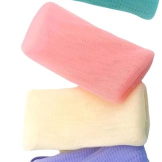 PRETYZOOM Set of 4 Mesh Soap Bags with Hanging Strap, Exfoliating Soap Bag for Skin Cleaning and Foam Generation, Lightweight, Practical Bathroom Accessory for Solid Soap for