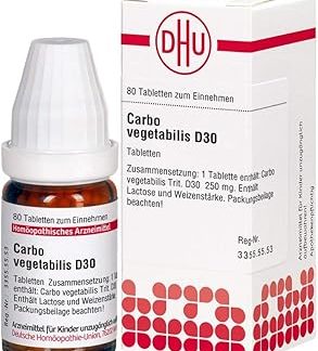 DHU Carbo Vegetabilis D30 Tablets, Pack of 80 Tablets