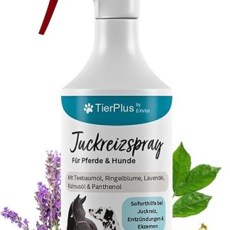 TierPlus Itching Spray for Horses & Dogs, 500 ml Spray Bottle, Against Itching, Inflammation & Eczema, Instant Aid for Allergies & Dry Skin, Smart Care Formula