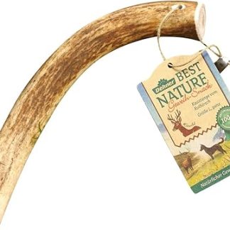 Dehner Best Nature Dog Treats, Chew Sticks, Red Deer Antlers and Fallow Deer, Various Sizes