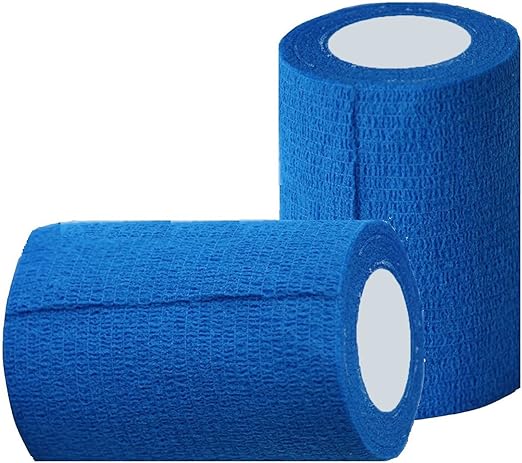 COBOX adhesive bandage, 12 rolls x 10 cm x 4.5 m, first aid sports wrap adhesive bandage, Pet Vet self-wrap bandage.