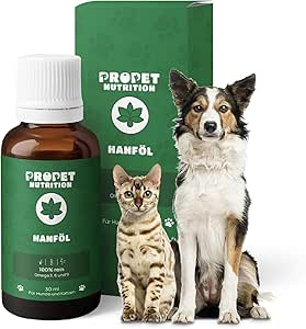 Hemp Oil for Dogs & Cats. (700 Drops) Cold Pressed, Pure Hemp Seed Oil with Omega 3, 6 & 9 - For Relaxation and Joints - Hemp Seed Oil for Animals