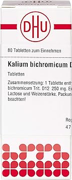 DHU Potassium Bichromicum D12 Tablets, Pack of 80 Tablets