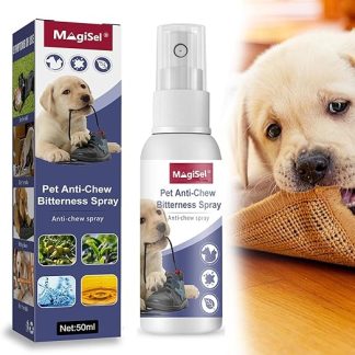MagiSel No Chew Spray for Dogs, Bitter Apple Spray for Dogs, Dog Repellent Spray, Anti Chew Spray Dog, Effectively Keeps Dogs from Chewing Furniture, Clothes and Shoes (50 ml)