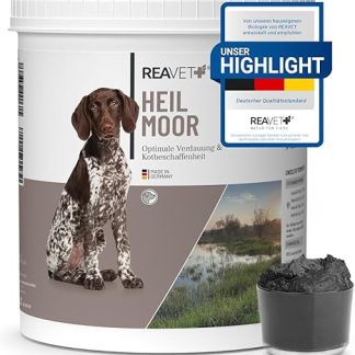 ReaVET Healing Moor for Dogs 1.3 kg - Improves Faecal Texture, Optimal Digestion, Immune System, Gastrointestinal Activity, Appetite Stimulation I Natural Healing Clay Moor Dog