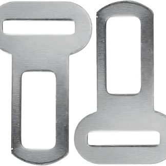 Car Seat Belt Restraints, Metal Connectors, Safety Attachment, Pet, Vehicle Seat Belt, Seatbelt Lock, Metal, Durable, Strong (Silver1(Two Piece Set))