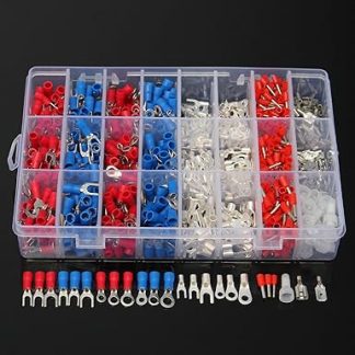 TuToy 1000-Piece Electrical Wire Connector Insulated Crimp Terminals Spade Assorted Set