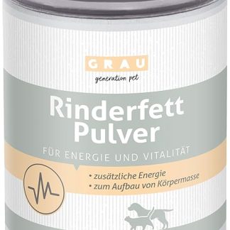 GRAU - The Original - Beef Fat Powder, the Fast Energy Supplier with 80% Fat Content, Pack of 1 (1 x 200 g), Supplementary Feed for Dogs and Cats