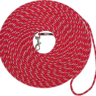 TRIXIE Puppy Lead XXS-XS 8 m Diameter 4 mm in Red - Training Lead for Young Dogs - for Puppies and Very Small Dogs - 19940