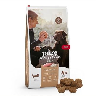 MERA pure sensitive Adult Turkey and Rice Dog Food, Dry Food for the Daily Nutrition of Food-Sensitive Dogs