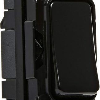 MK Electric Grid Plus 10 Amp 2 Way SP Black Switch Module
