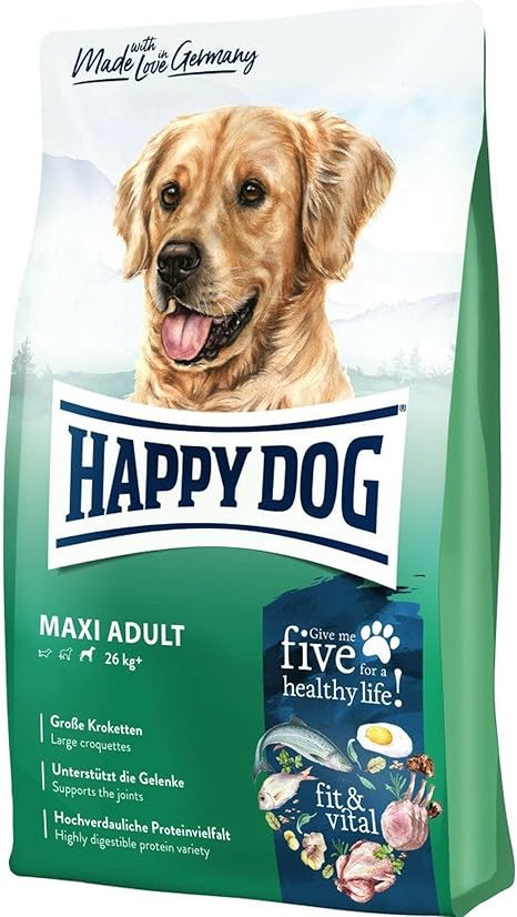 Happy Dog 60762 Supreme Fit & Vital Maxi Adult Dry Dog Food for Large Dogs 4 kg Capacity