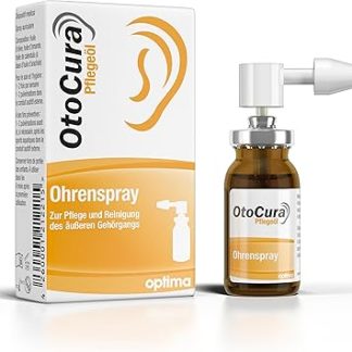 OtoCura Ear Spray 10 ml, Olive Oil, Almond Oil and Calendula Oil for Ears Cleaning and Care of the External Ear Canal