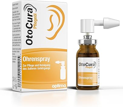 OtoCura Ear Spray 10 ml, Olive Oil, Almond Oil and Calendula Oil for Ears Cleaning and Care of the External Ear Canal