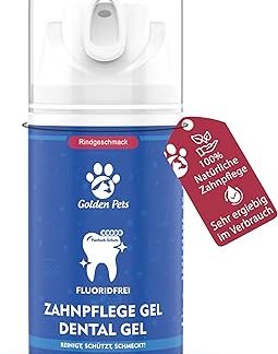 NEW! Dental Care Gel for Dogs & Cats - Dental Cleaning and Dental Care Against Tartar, Mouth Odour & Gum Disease Dog Toothpaste, Mouth Hygiene, Tartar Remover Dog Toothpaste Golden Pets