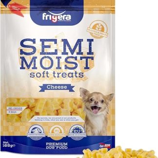 Frigera Semi-Moist Soft Treats Cheese 165 g - Soft Dog Treats, Delicious Reward for Training & Between, Made in Belgium