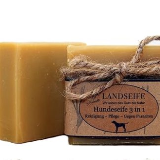 Landseife Organic Dog Soap 3-in-1 - Cleaning - Grooming - Against Parasites