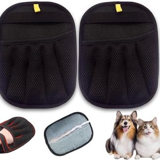 Gliterra Fur Magnetic Glove 2 Pieces, Fur Magnet, Pet Hair Remover, Effective & Non-Slip, Hair Removal Glove, Cat Hair Remover, Dog Hair Remover