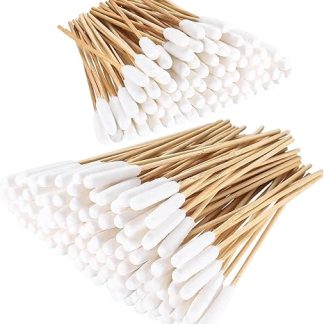 PXARMYYXGS Pack of 200 Dog Cotton Buds, 15 cm, 12 cm, Ear Cleaning for Dogs, Ear Cleaners, Long Ear Cleaning Sticks for Pets, Dogs, Cats, Ear Cleaner, Cotton Buds with Large Head