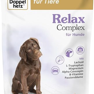 Doppelherz Relax Complex for Dogs - With Alpha Casozepine, L-Tryptophan and Passion Flower - Support for Mental Wellbeing - 60 Chews