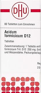 DHU Acidum formicicum D12 tablets, pack of 80 tablets