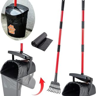 BANORES Pooper Scooper Large Rotating Trash Can & Rake for Large and Small Dogs, Use on Grass, Dirt or Gravel - Pet Supplies