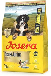 JOSERA SensiJunior with Salmon and Duck (1 x 3 kg) Premium Dry Food for Sensitive Puppies Optimal Development Immune Plus for an Intact Immune System Gluten Free Pack of 1