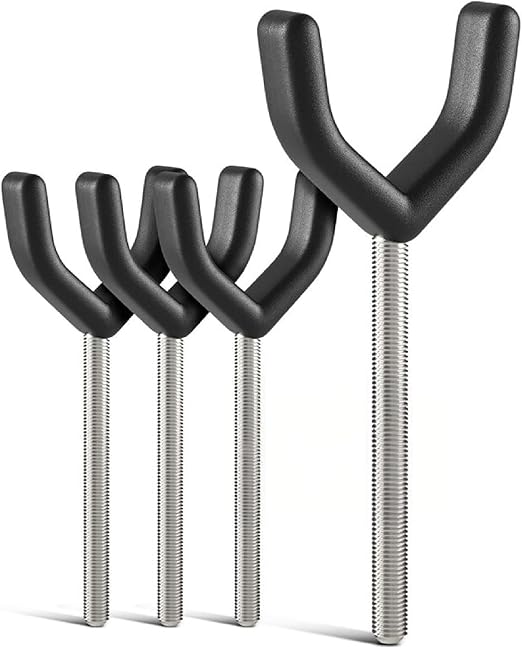 Y-Adapter Set of 4 for Door Safety Gates and Stair Safety Gates I Universal for Railings up to 40 mm, Non-Slip, Compatible with M8 & M10 Thread | Quick Installation without Drilling on the Child
