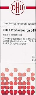 DHU Rhus toxicodendron D15 Dilution, 20 ml Solution