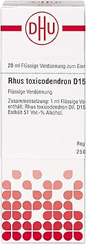 DHU Rhus toxicodendron D15 Dilution, 20 ml Solution