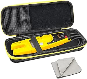 Hard EVA Shockproof Bag, Pressure Resistant, Seismic, Waterproof Materials, Mesh Inner Pocket, Suitable for Fluket5-1000/T5-600EVA Storage Bag, Black