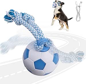 Pet Prime Intelligent Dog Toy Football - With LED Lead, 3 Game Modes, USB Rechargeable & Automatic Energy Saving Mode