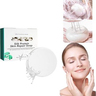 SkinFerm Collagen Milk Whitening Soap, Silk Protein Skin Repair Soap, Whitening Soap Whitening Soap for Dark Skin, Collagen Milk Whitening Soap for Face & Body Net Acne Moisturising (60 g, 1 Piece)