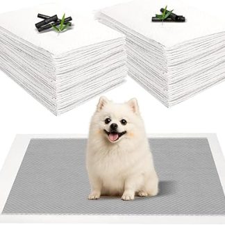 JANUIXCO Pack of 40 Puppy Pads - 60 x 60 cm PIPI Mats for Dogs with Carbon for Odour Control - Disposable Changing Mat for Sick and Incontinents Animals