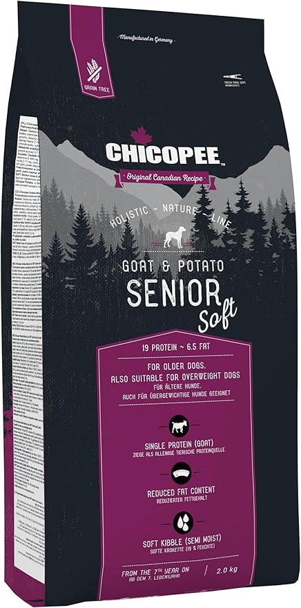 Chicopee HNL Soft Senior Goat & Potato 2 kg Dry Food for Dogs | Dog Food | Canadian Formula | Made in Germany | A Bosch Pet Food Brand