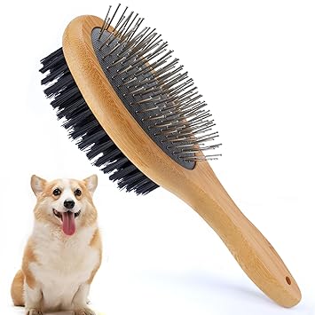 Dog Brush, Cat Brush, Dog Brush, Long Hair, Short Hair, Double Brush, Soft Brush for Puppies, Dogs and Cats